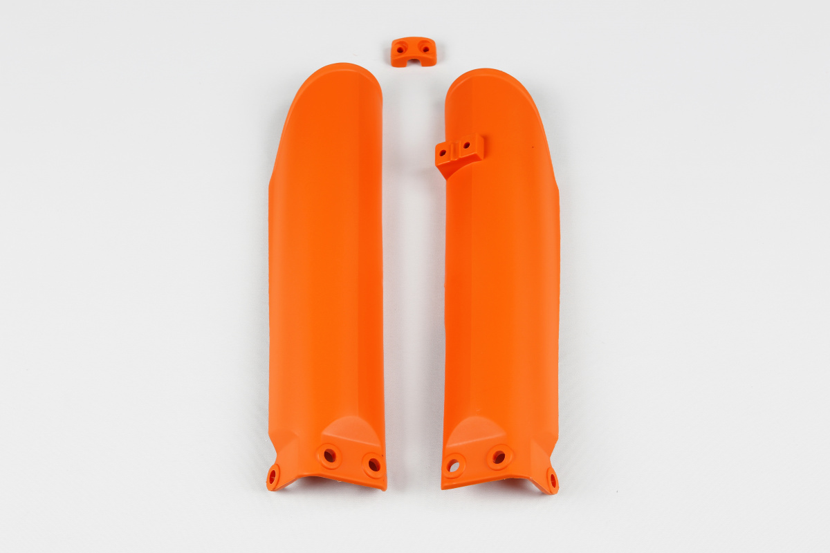 Fork Slider Protectors orange for Ktm SX 85 (2004-17) - REPLICA PLASTICS - KT03091-127 - Ufo Plast