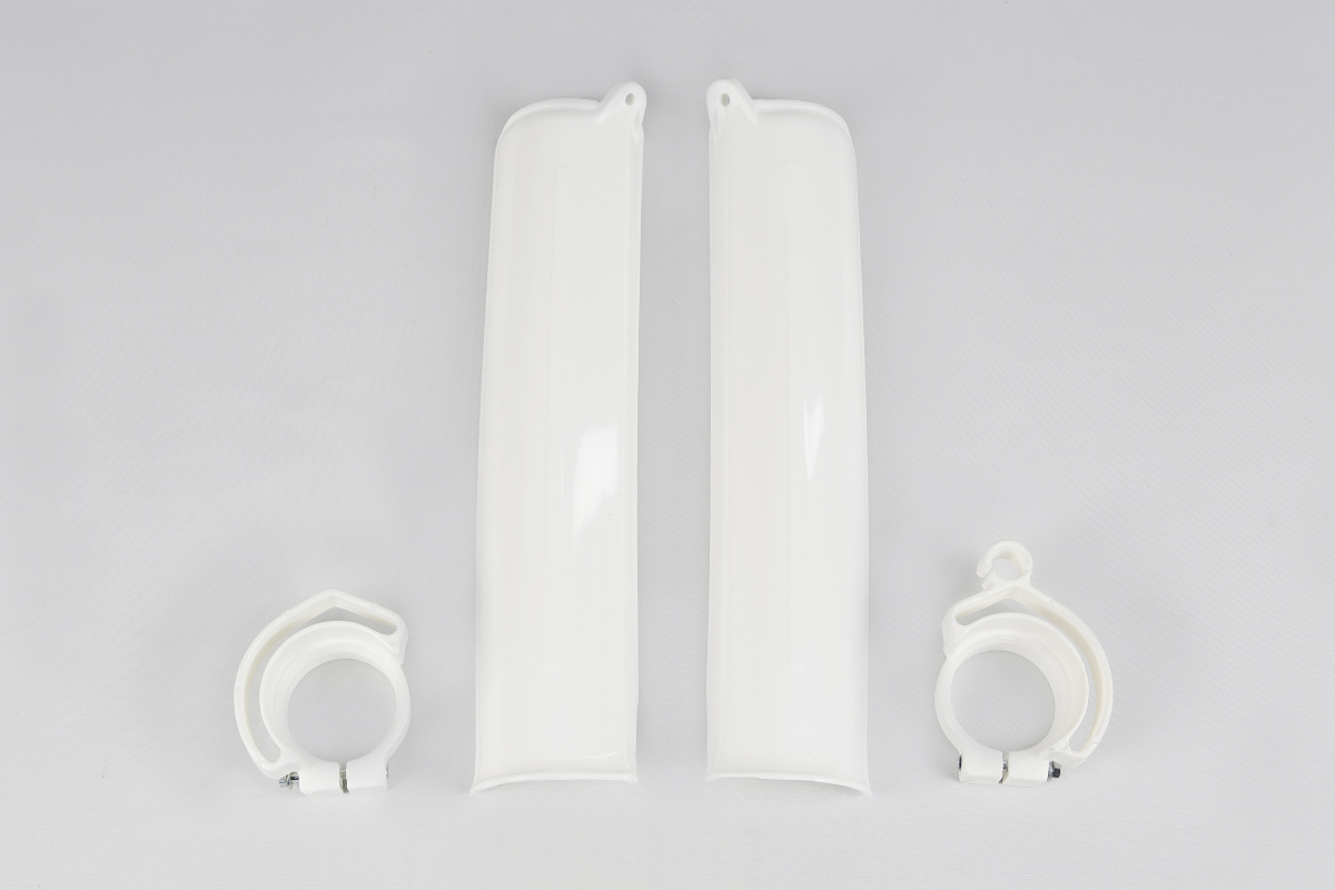 Fork slider protectors - white 047 - Ktm - REPLICA PLASTICS - KT03011-047 - UFO Plast