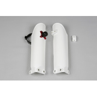 Fork Slider Protector + Quick Starter white for Ktm SX 65 (2002-25) - REPLICA PLASTICS - KT04017-047 - Ufo Plast