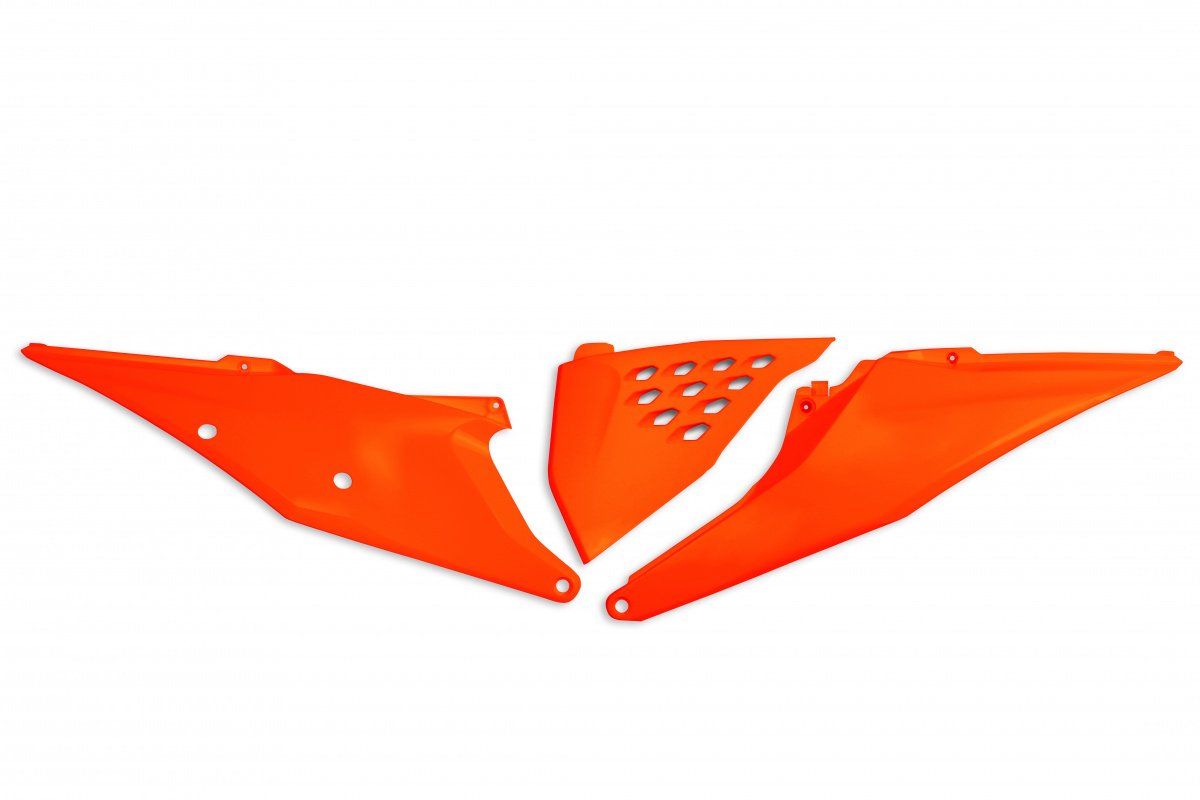 Side Panels neon orange for Ktm SX 250/XC 250 - SX 125/XC 125 - EXC 125/XC W125 - SX 150 - EXC 150/XC W150 / XC W150TPI - EX....