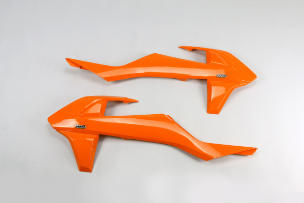 Radiator covers / No SX 250 16 - orange 127 - Ktm - REPLICA PLASTICS - KT04061-127 - UFO Plast