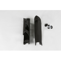 Fork slider protectors - black - Husqvarna - REPLICA PLASTICS - HU03356-001 - UFO Plast