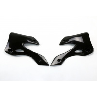 Radiator covers - black - Kawasaki - REPLICA PLASTICS - KA03720-001 - UFO Plast