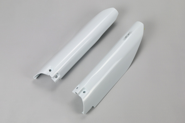 Fork slider protectors - white 041 - Suzuki - REPLICA PLASTICS - SU04913-041 - UFO Plast