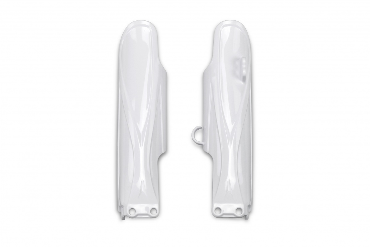 Fork slider protectors - white 046 - Yamaha - REPLICA PLASTICS - YA04874-046 - UFO Plast