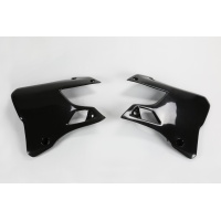 Radiator covers - black - Yamaha - REPLICA PLASTICS - YA02898-001 - UFO Plast