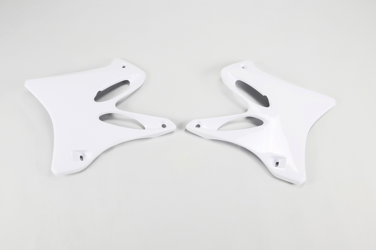 Radiator covers - white 046 - Yamaha - REPLICA PLASTICS - YA03846-046 - UFO Plast