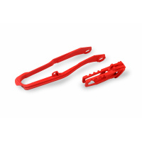 Chain guide+swingarm chain slider - red 070 - Honda - REPLICA PLASTICS - HO04697-070 - Ufo Plast