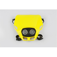 Motocross Firefly Twins headlight dark yellow - Headlight - PF01700-101 - UFO Plast