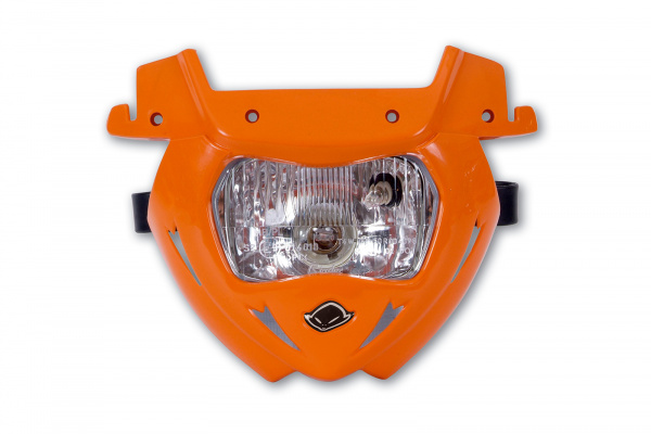 Replacement plastic for motocross Panther headlight lower part orange - Headlight - PF01711-127 - UFO Plast