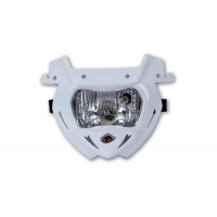 Replacement plastic for motocross Panther headlight lower part white - Headlight - PF01711-041 - Ufo Plast