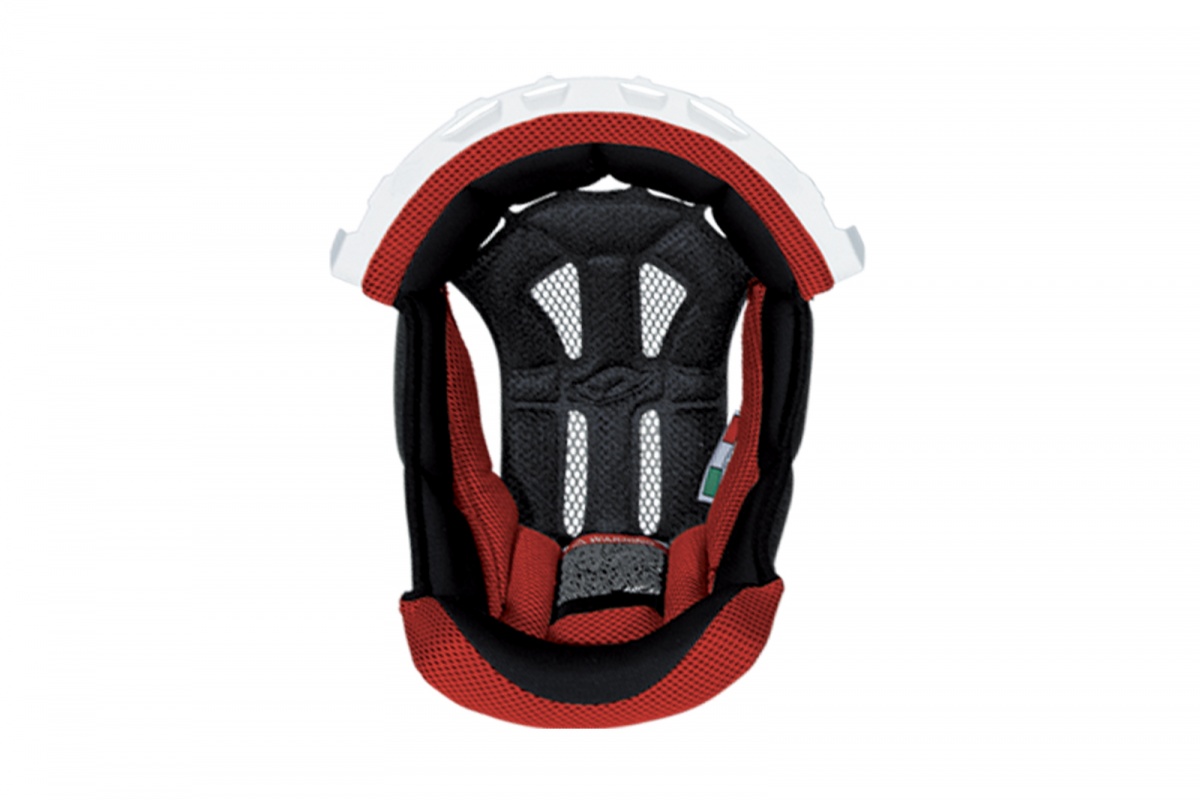 Inner pad for motocross helemt Interceptor & Warrior white and red - Helmet spare parts - HR010-WB - Ufo Plast