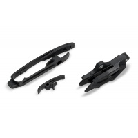 Chain guide+swingarm chain slider - black - Gas Gas - REPLICA PLASTICS - GG07135-001 - UFO Plast