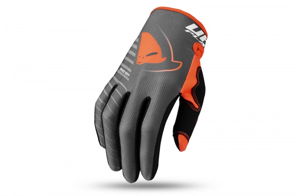 E-bike Skill Kimura gloves grey and neon orange - Gloves - GU04499-EF - UFO Plast