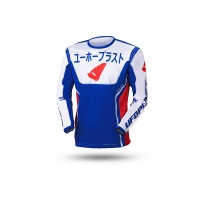 Motocross Takeda jersey white, blue and red - ADULT - MG04502-CB - UFO Plast