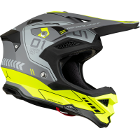 Motocross helmet Diamond grey and neon yellow - Home - he055 - Ufo Plast