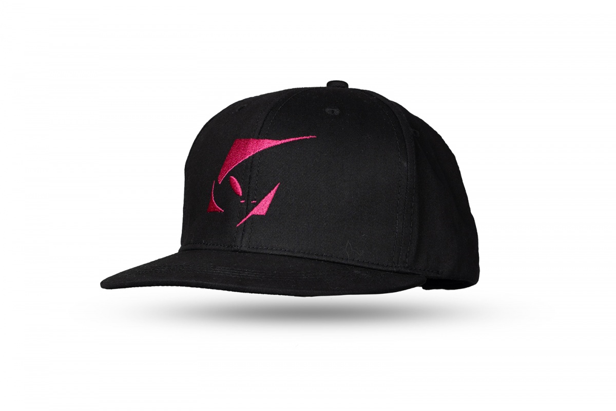 Cap black pink logo - Caps - CP04527 - UFO Plast