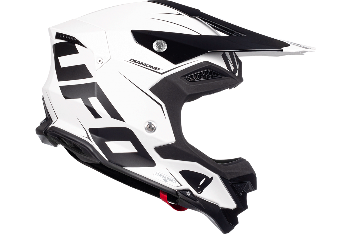 Motocross helmet Diamond black and white - Ufo Plast