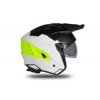 Jet helmet Sheratan white, black and neon yellow matt - Helmets - HE186 - Ufo Plast