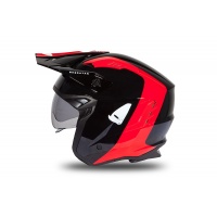 Jet helmet Sheratan black and red glossy - Helmets - HE189 - UFO Plast