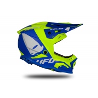 Motocross helmet Echus blue and neon yellow matt - Home - HE169 - Ufo Plast