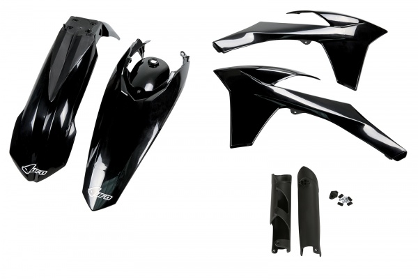 Full plastic kit Ktm - black - REPLICA PLASTICS - KTKIT513F-001 - UFO Plast