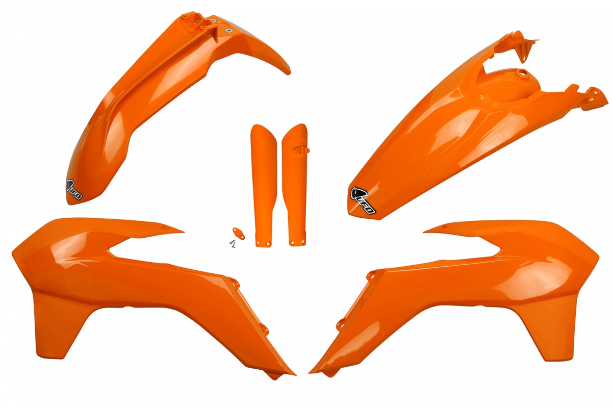 Full plastic kit Ktm - orange - REPLICA PLASTICS - KTKIT516F-127 - UFO Plast