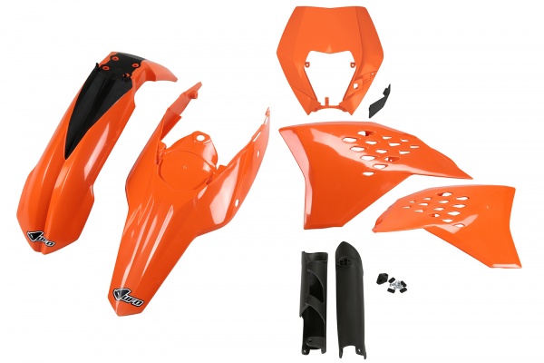 Full plastic kit / with headlight Ktm - oem 09 - 10 - REPLICA PLASTICS - KTKIT520F-999 - UFO Plast