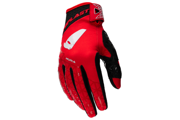 Motocross Muria gloves red and white - Gloves - GL13002-BW - UFO Plast