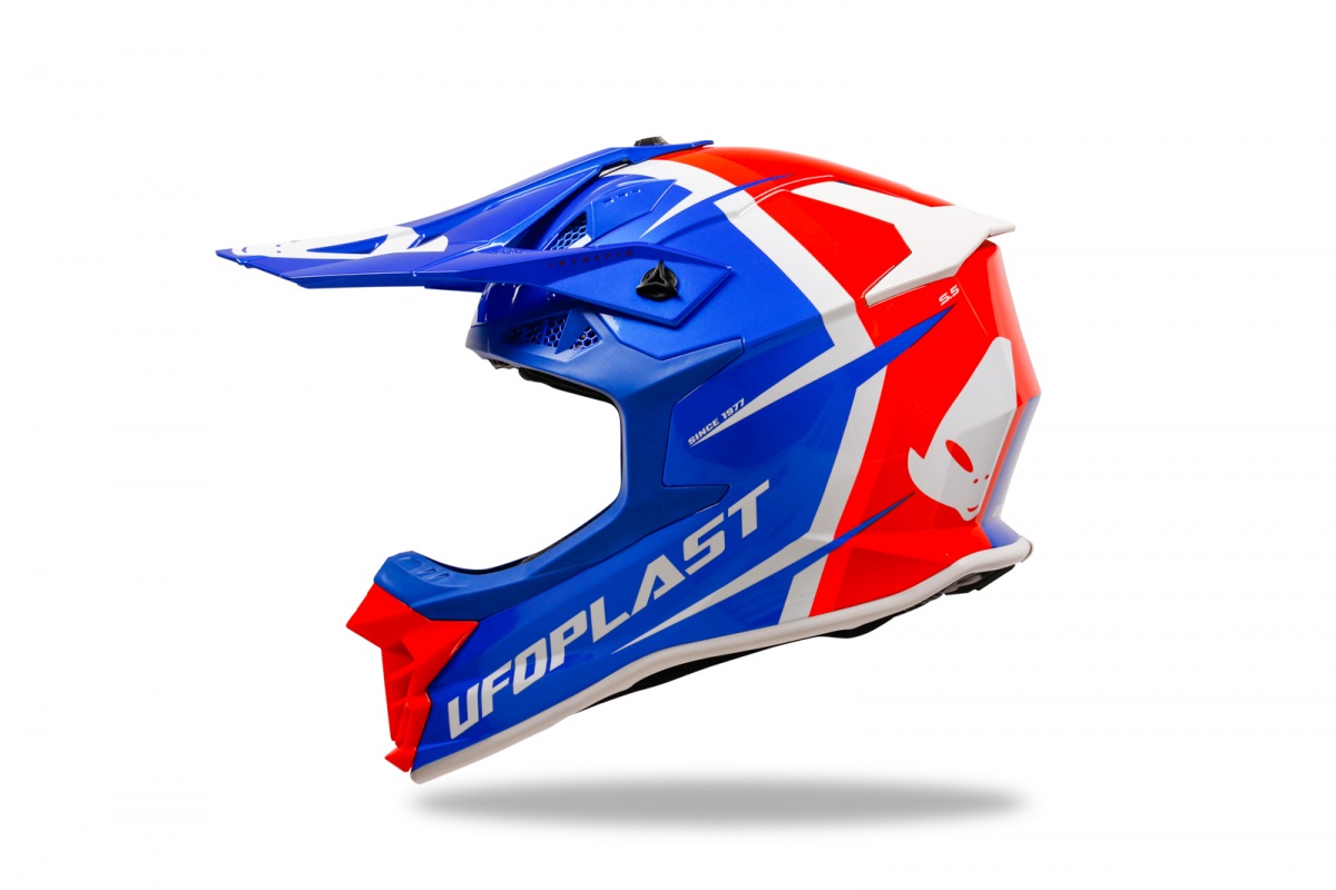 Motocross Intrepid helmet blue, red and white - Helmets - HE13400-CB - UFO Plast