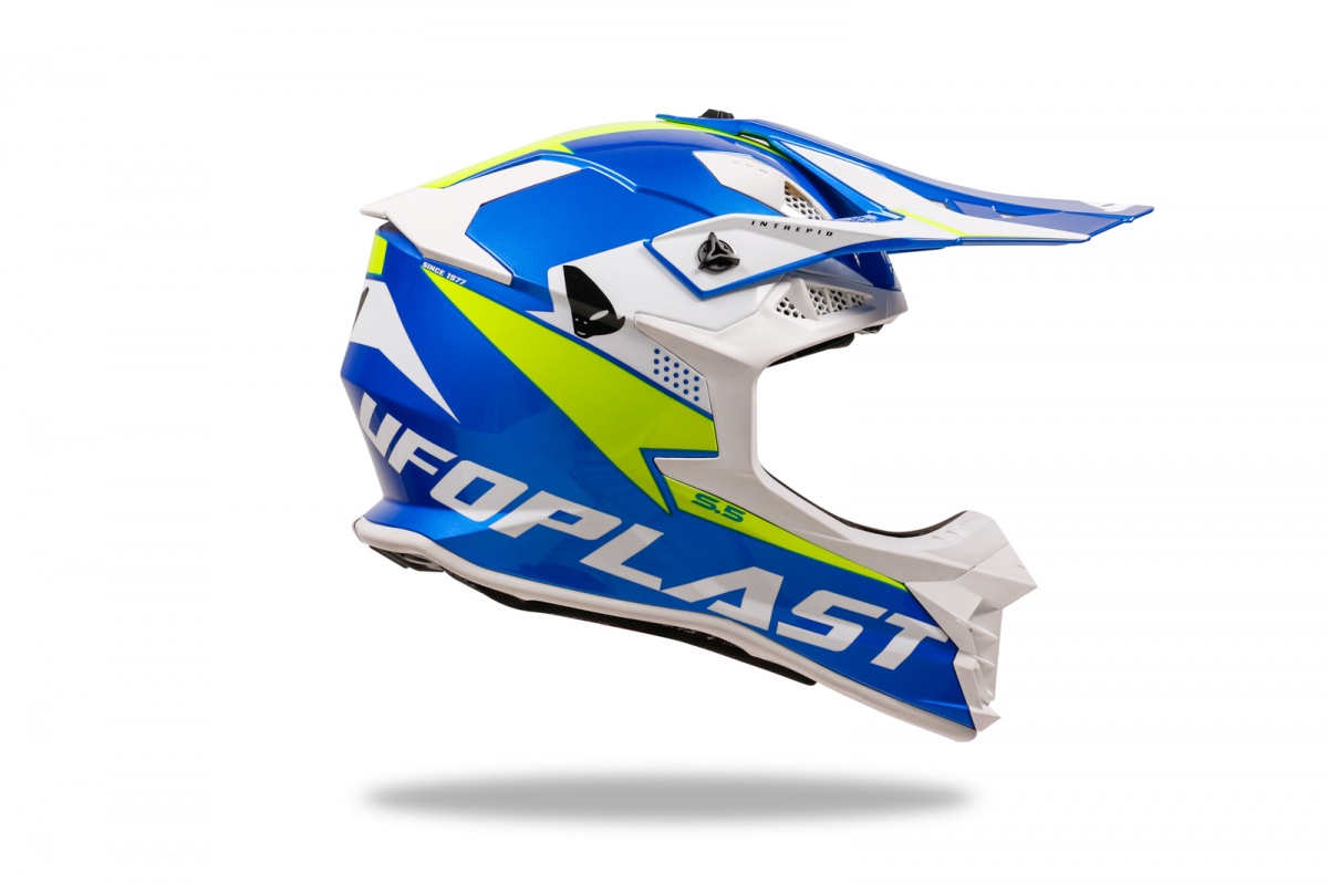 Motocross Intrepid helmet blue and yellow - Helmets - HE13400-CD - UFO Plast