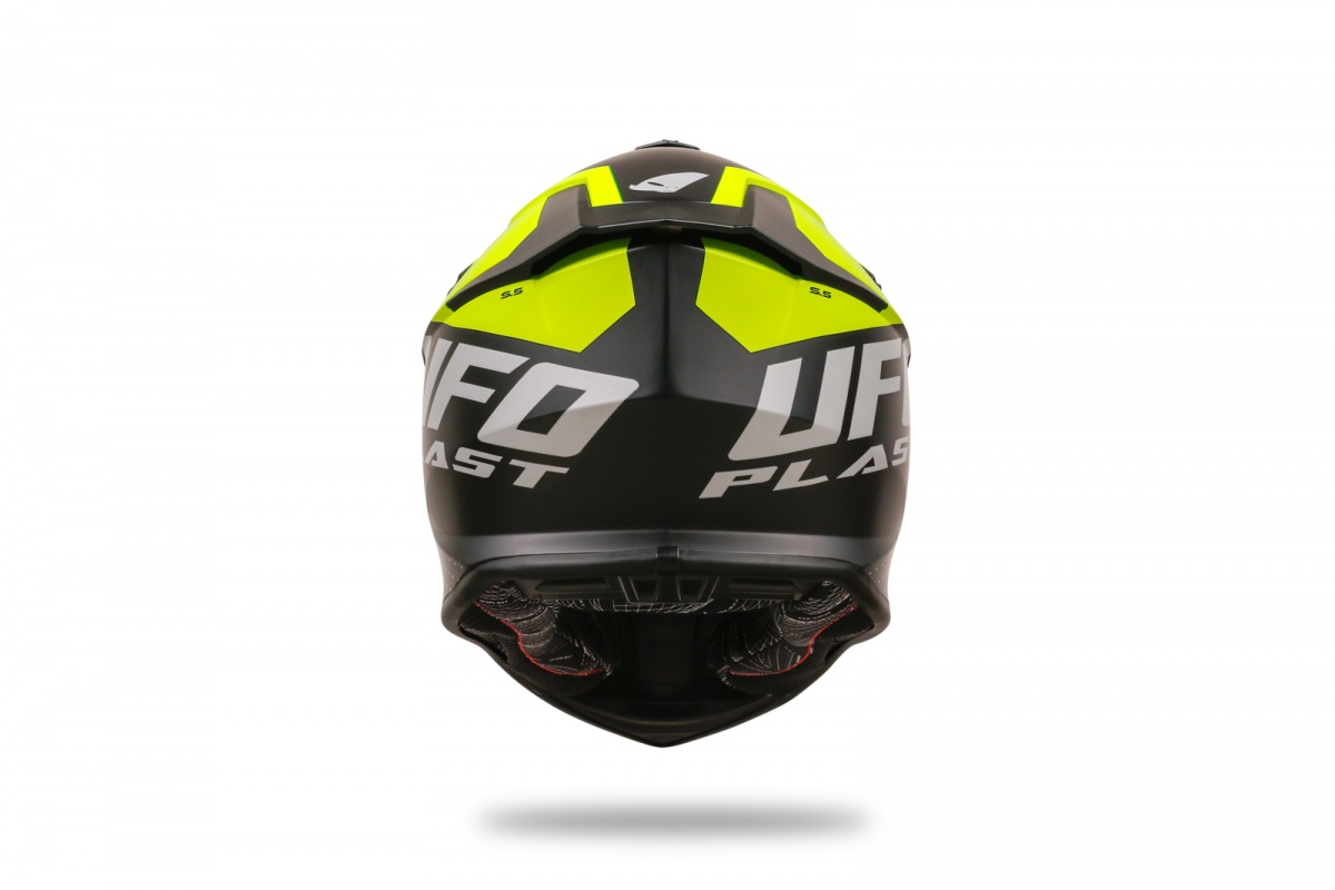 Motocross Intrepid helmet black and neon yellow - Helmets - HE13400-KD - Ufo Plast